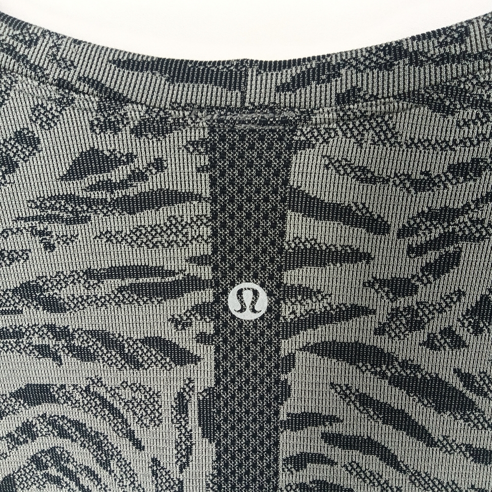 Lululemon Swiftly Tech 2.0 Long Sleeve Race Length Primal Clash Black Gray 16 - Picture 13 of 15